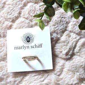 Marlyn Schiff Arielle Adjustable Double Band Gold Ring